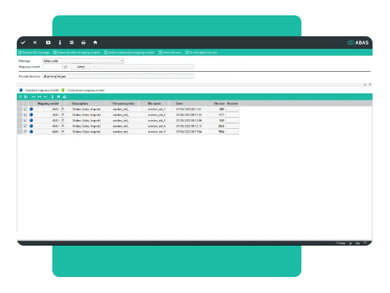 Software ERP - Interfaccia edi - abas ERP