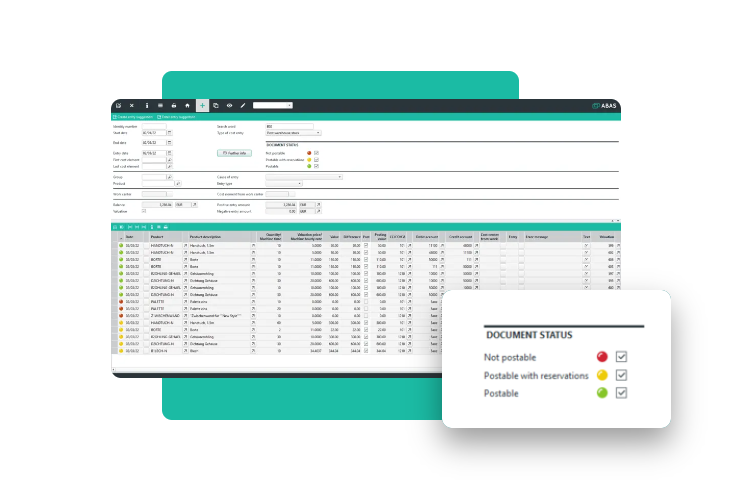 Software ERP - Interfaccia finanza - abas ERP