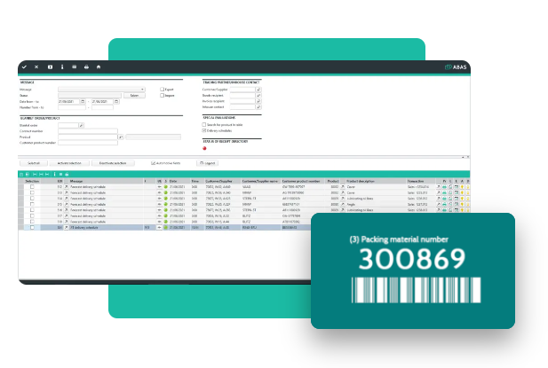 Software ERP - Interfaccia automotive & fornitura - abas ERP