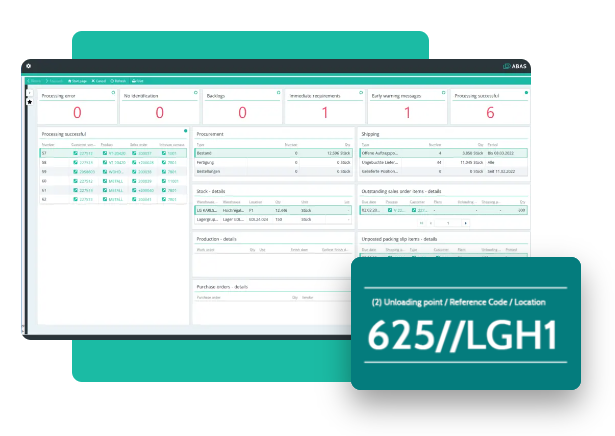 Software ERP - Interfaccia automotive & fornitura - abas ERP