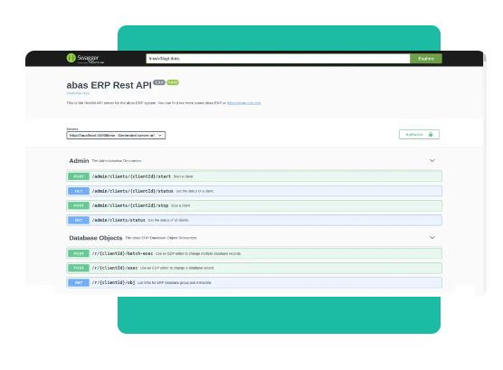 Software ERP - Interfaccia connettività e IoT - abas ERP