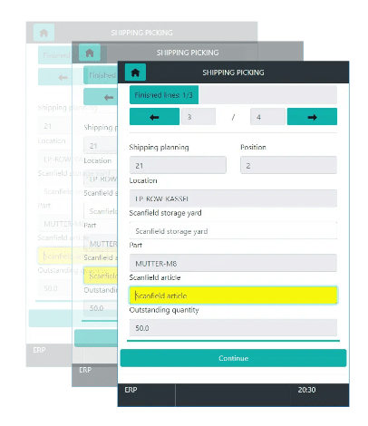 Software ERP - Interfaccia Magazzino - abas ERP