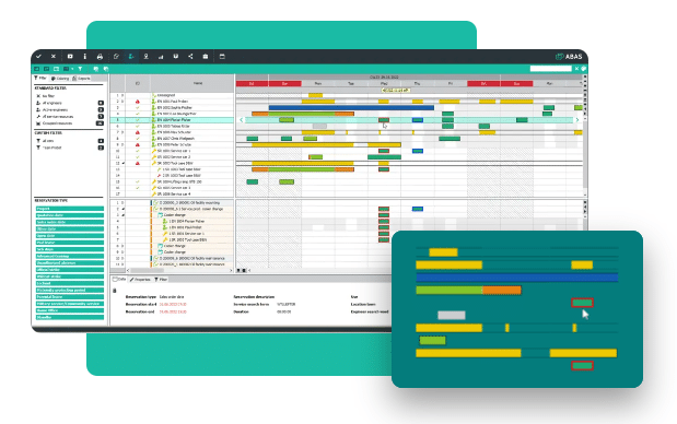 Software ERP - Interfaccia Pianificazione - abas ERP