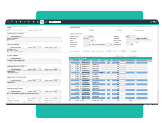 Software ERP - Interfaccia QM - abas ERP